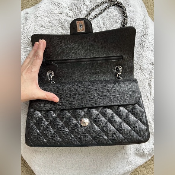 Chanel Timeless Classic Medium Double Flap Bag Caviar Leather, Mother’s Day Gift - Picture 5 of 14